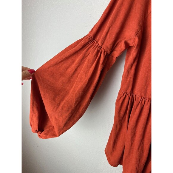 Peruvian Connection Blouse Womens Small Boho Peasant Long Sleeve Pullover Top - Picture 2 of 6